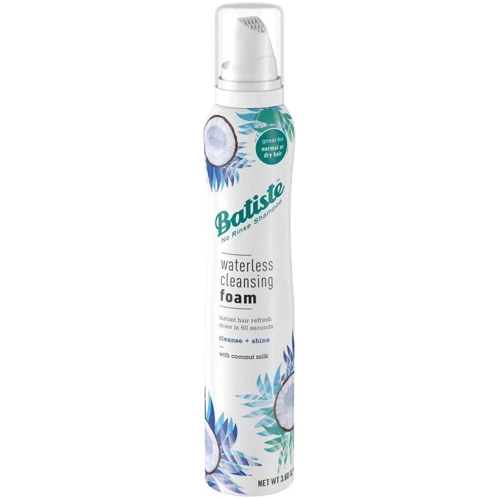 Batiste Waterless Cleansing Foam – Cleanse + Shine with Coconut Milk